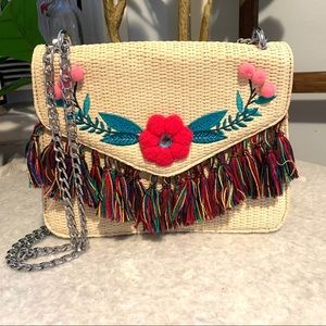ASOS Woven Bag with Tassels
